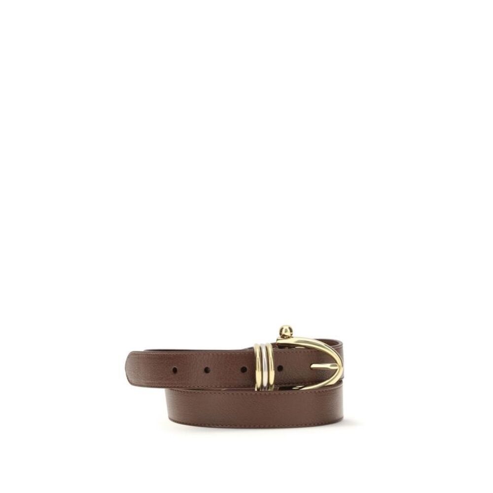 Chloé Brown Calf Leather Bos Taurus Women's Belt